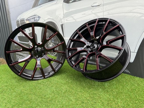 4x22 5x115 gloss black red - 5x115,